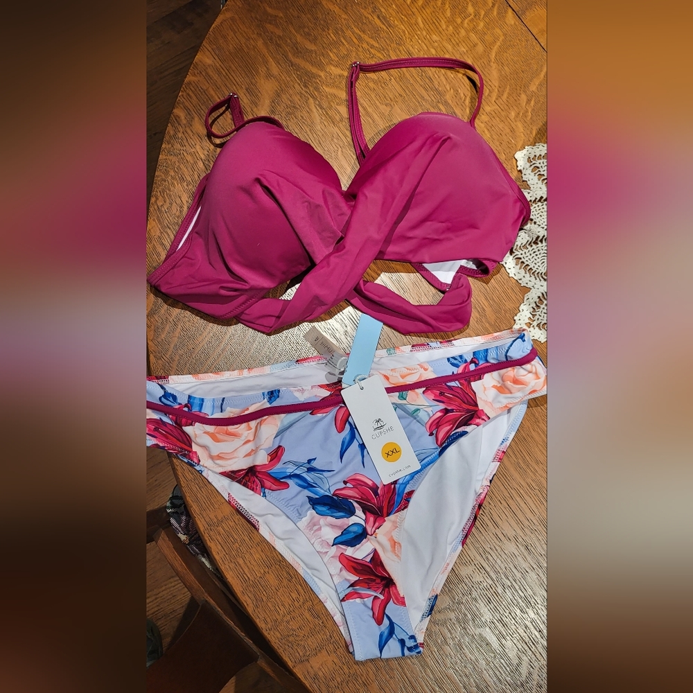 Brand New CupShe Two Piece Bathing Suit